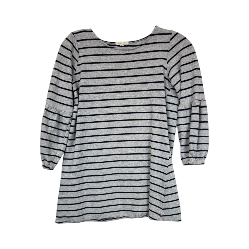 Copper Key Gray Blue Long Sleeve Shirt Girl's Large - Image 1