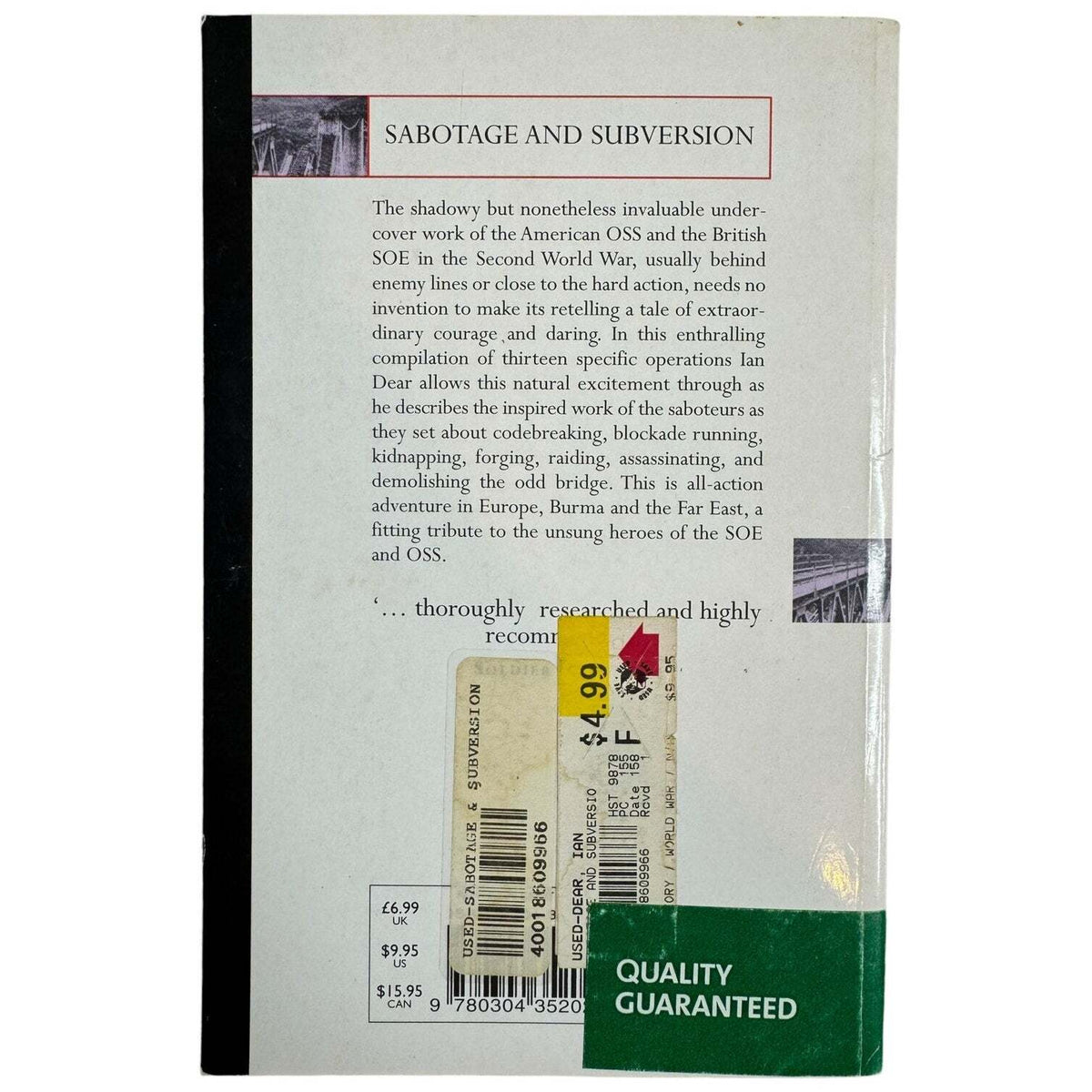 Sabotage and Subversion by Ian Dear (Paperback) - Image 3