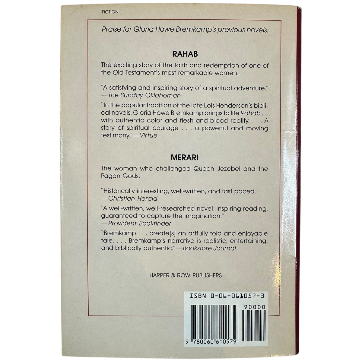 Mary of Jerusalem by Gloria Howe Bremkamp Hardcover Harper & Row - Image 2