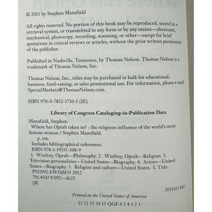 Where Has Opera Taken Us? by Stephen Mansfield (Hardcover) - Image 7