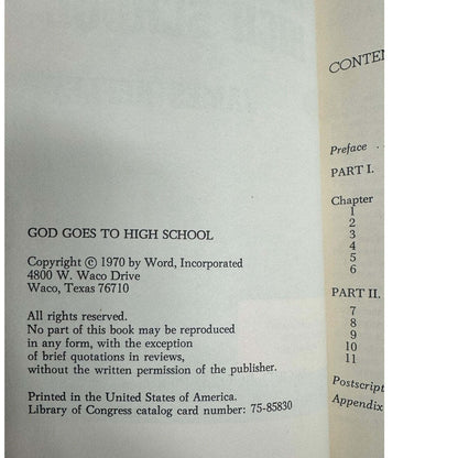 God Goes to High School by James C. Hefley (Hardcover) - Image 8