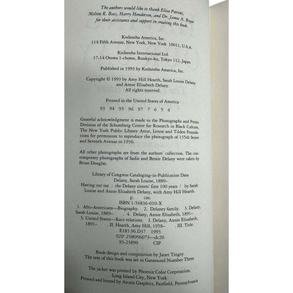 Having Our Say by Sarah & A. Elizabeth Delany (Hardcover) - Image 7