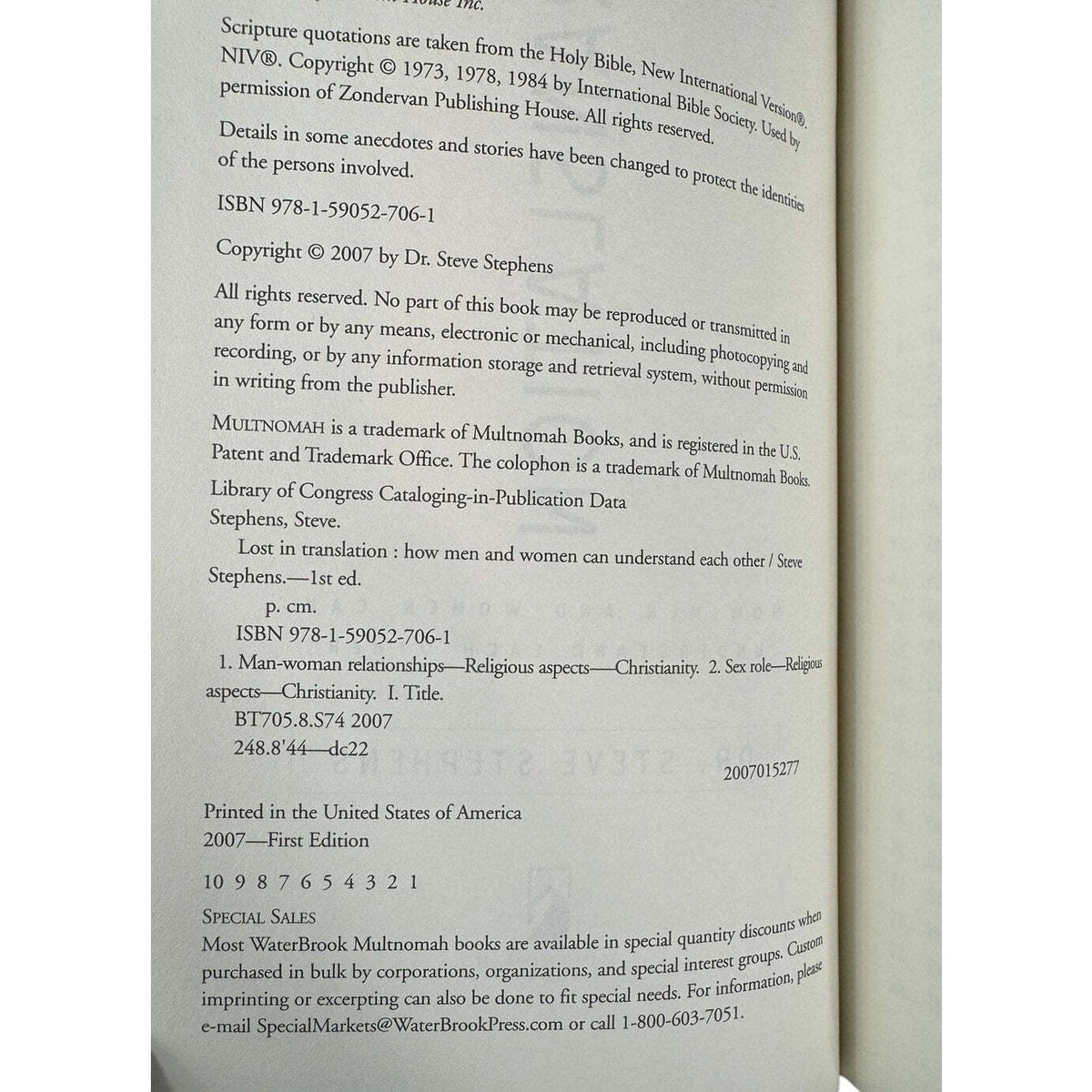 Lost in Translation by Dr. Steve Stephens (Hardcover) - Image 7
