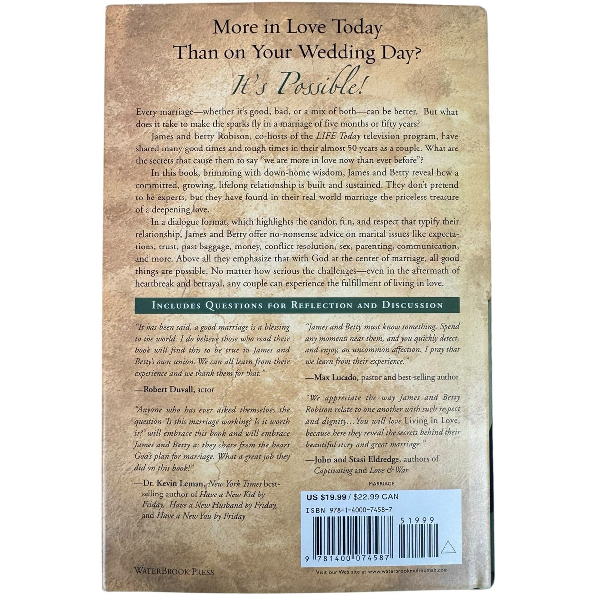 Living in Love by James & Betty Robinson (Hardcover) - Image 2
