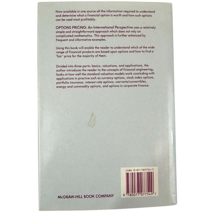 Options Pricing by Gordon Gemmill (Hardcover) - Image 2