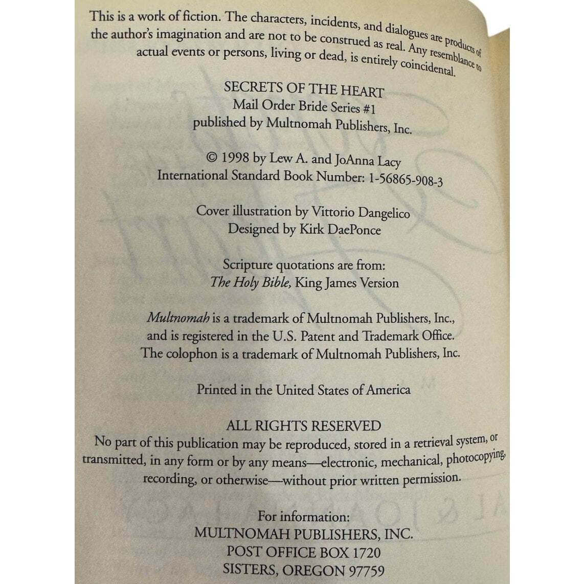 Secrets of the Heart by Al & Joanna Lacy (Hardcover) - Image 7