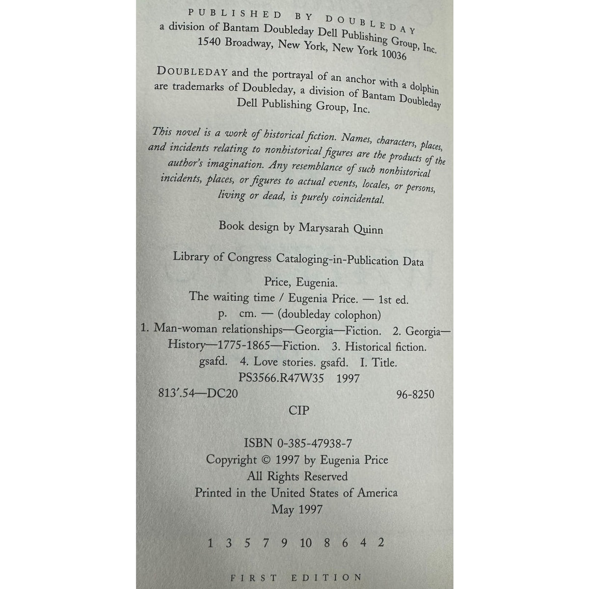 The Waiting Time by Eugenia Price (Hardcover) - Image 7