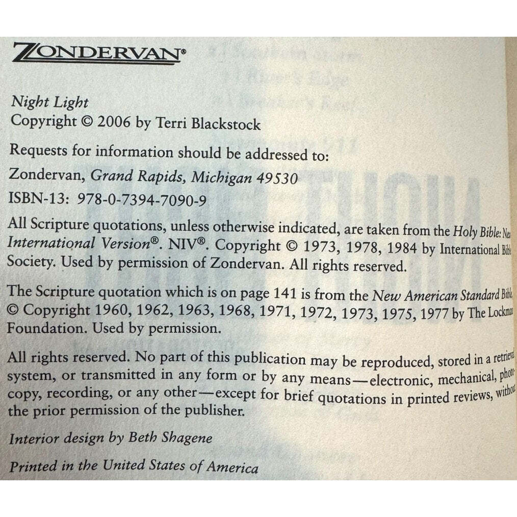 Night Light by Terri Blackstock (Hardcover) - Image 7