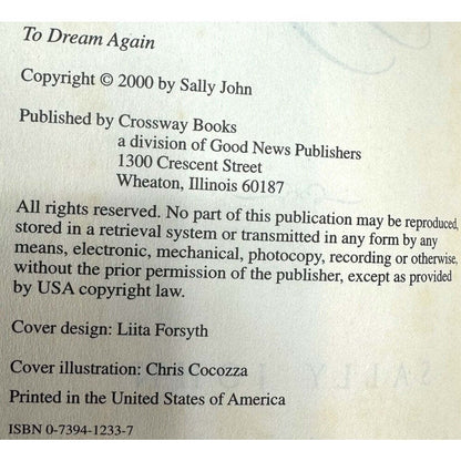 To Dream Again by Sally John (Hardcover) - Image 8