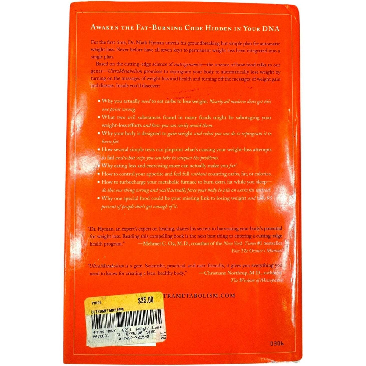 Ultra-Metabolism by Mark Hyman, M.D. (Hardcover) - Image 2