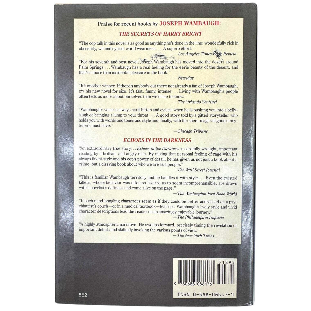 The Blooding by Joseph Wambaugh (Hardcover) - Image 2