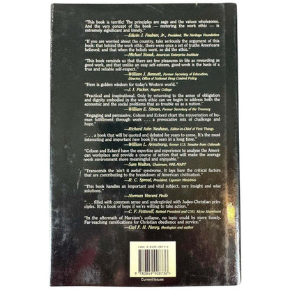Why America Doesn't Work by Chuck Colson & Jack Eckerd (Hardcover) - Image 2