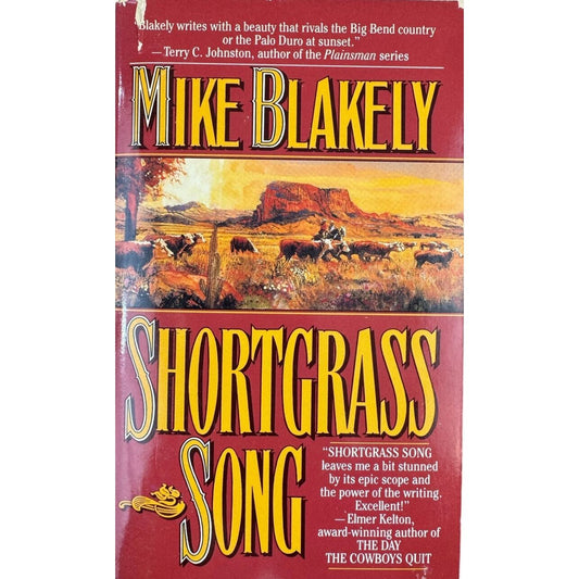 Shortgrass Song by Mike Blakely (Paperback) - Image 1