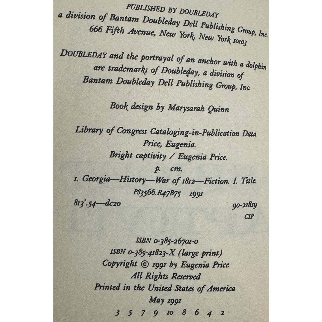 Bright Captivity by Eugenia Price (Hardcover) - Image 3