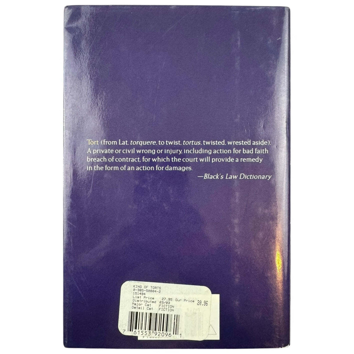 The King of Torts by John Grisham (Hardcover) - Image 2