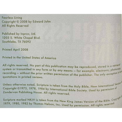 Fearless Living by Edward John (Hardcover) - Image 8
