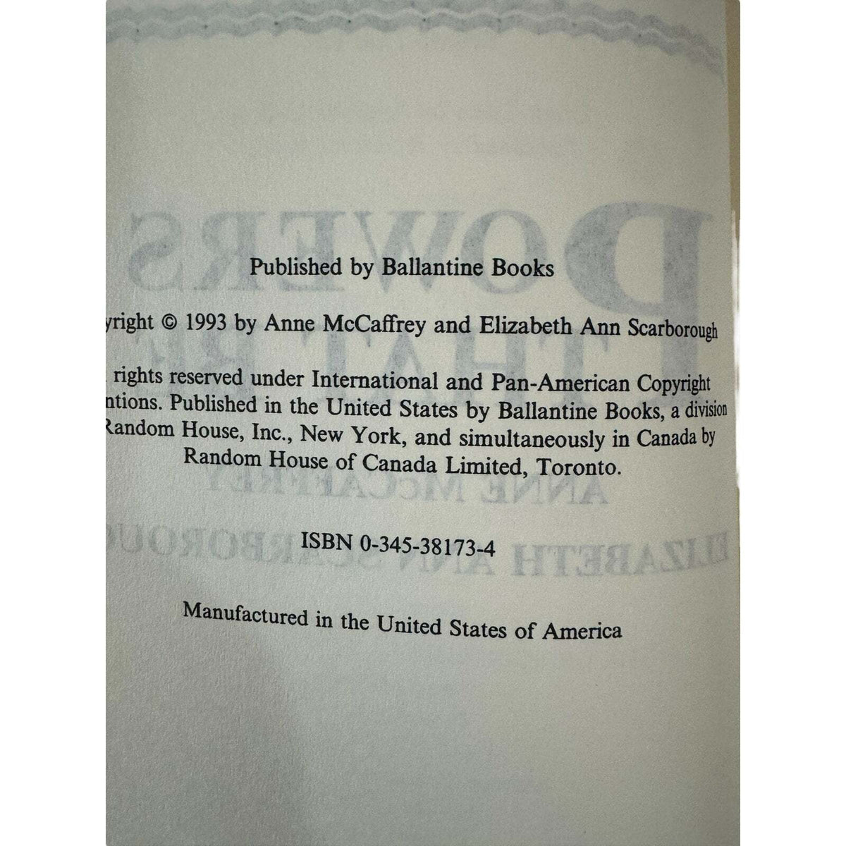 Powers That Be by Anne McCaffrey and Elizabeth Ann Scarborough (Hardcover) - Image 7