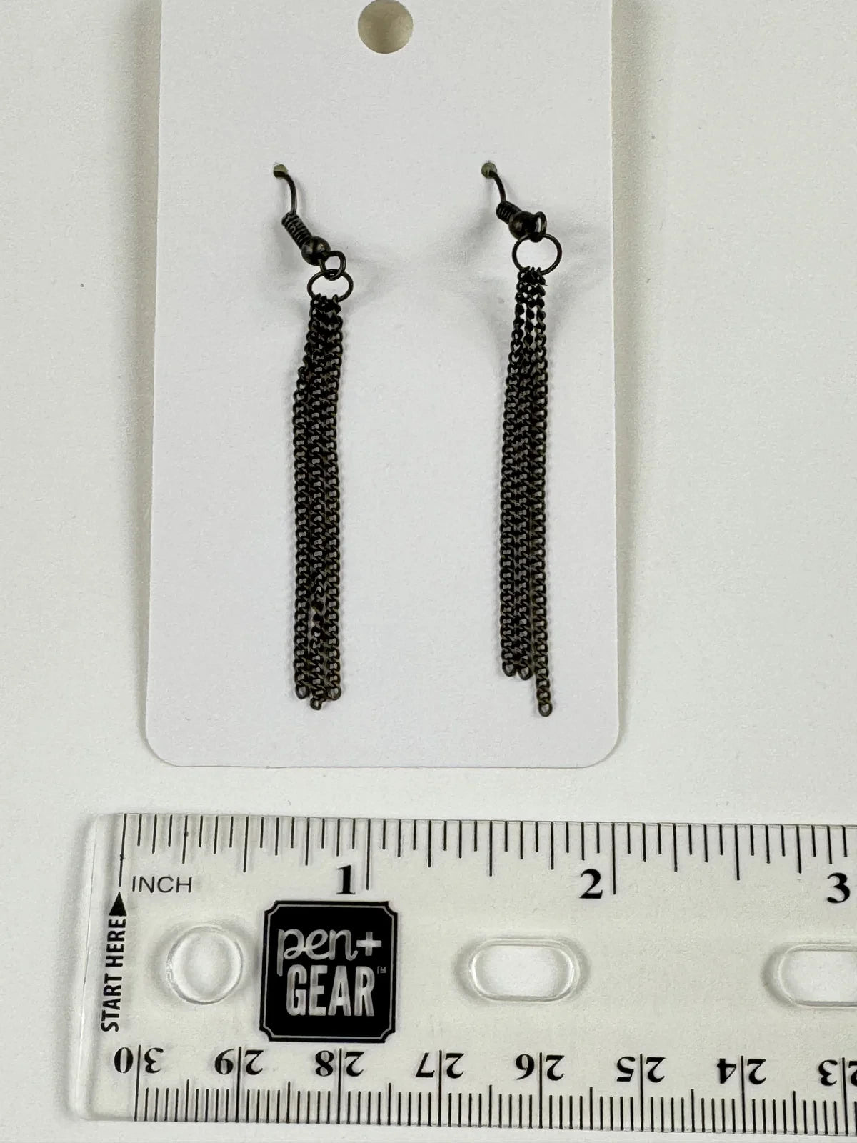 Fashion Jewelry Bronze Toned Dangle Tassel Women's Earrings - Image 3