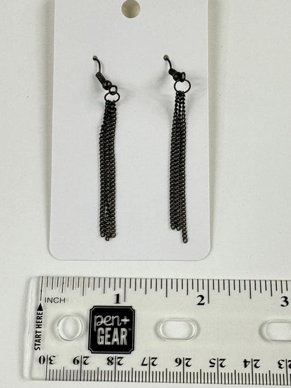 Fashion Jewelry Bronze Toned Dangle Tassel Women's Earrings - Image 3