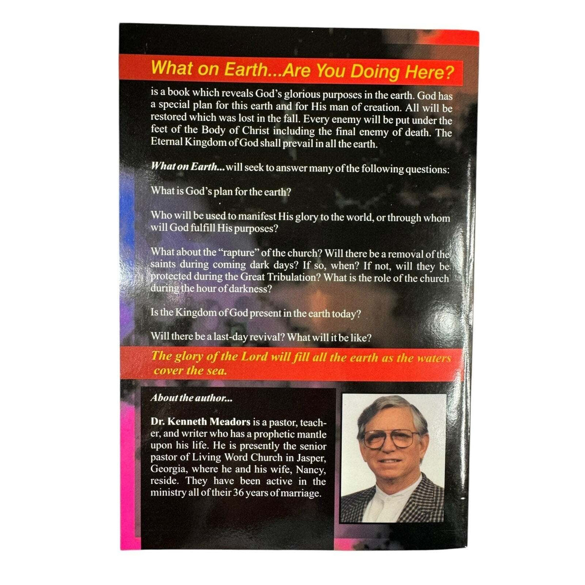 What On Earth Are You Doing Here? by Dr. Kenneth Meadors (Paperback) - Image 2