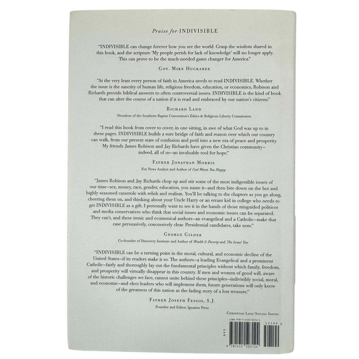 Indivisible by James Robison and Jay W. Richards (Hardcover) - Image 2
