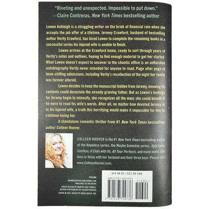 Verity by Colleen Hoover (Paperback) - Image 2