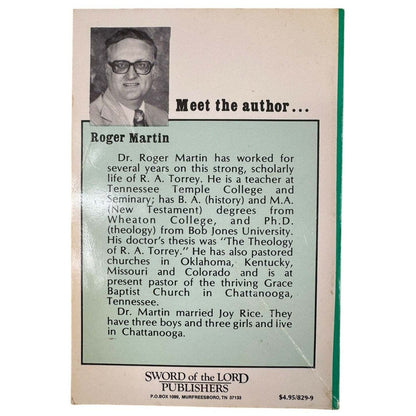 R.A. Torrey by Roger Martin (Paperback) - Image 2