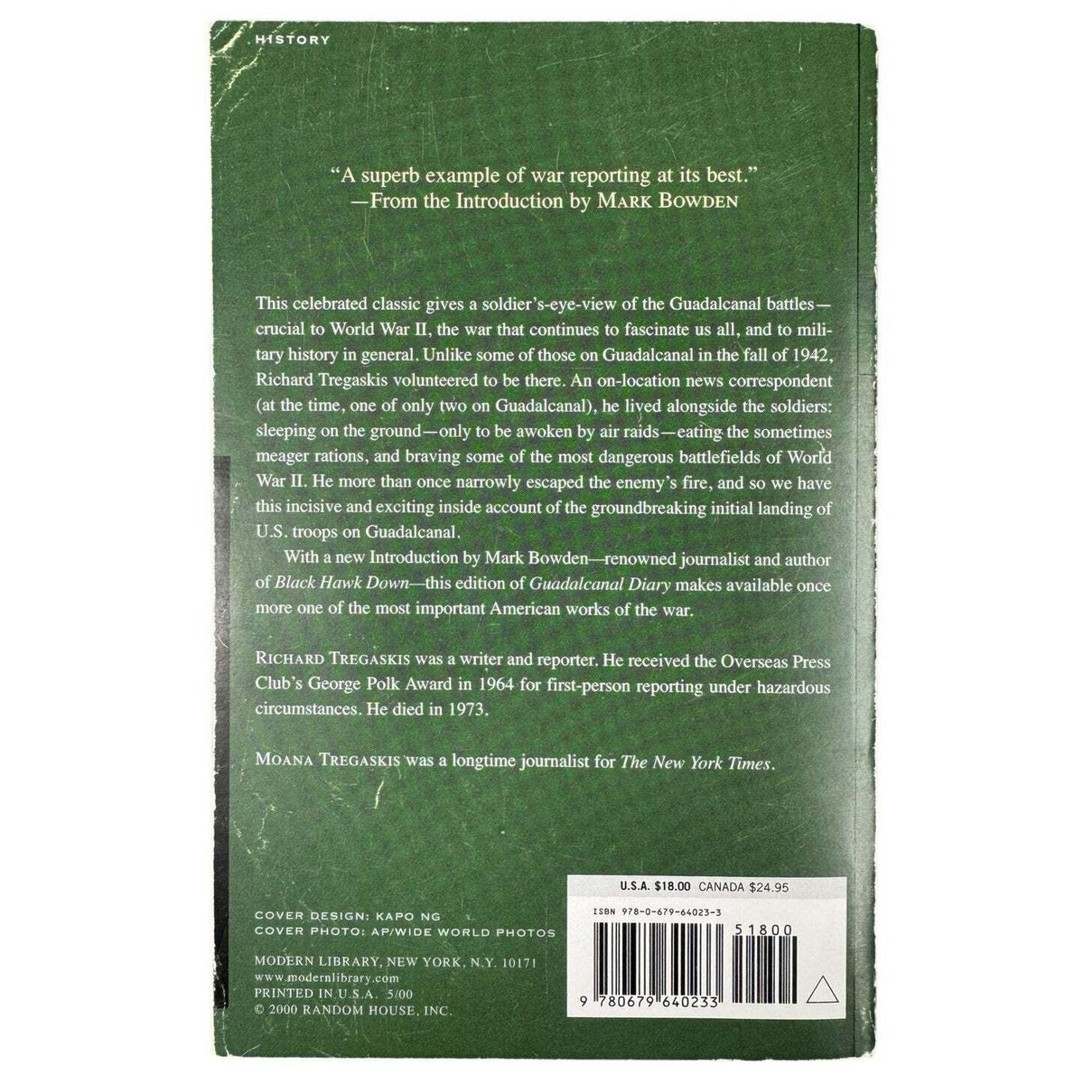 Guadalcanal Diary by Richard Tregaskis (Paperback) - Image 2
