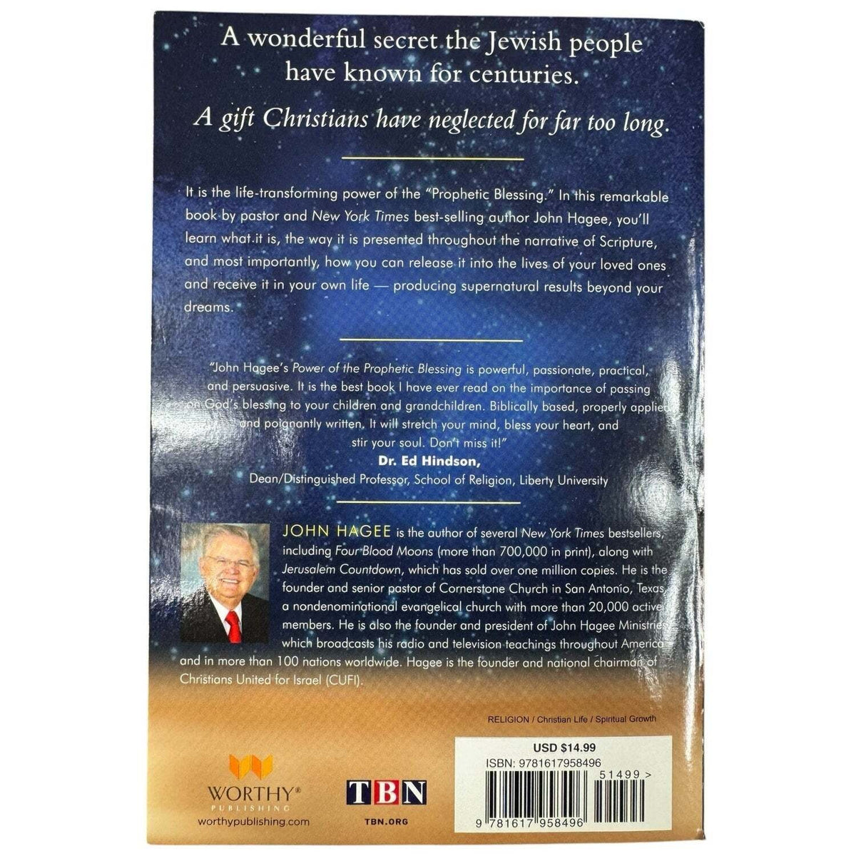The Power of the Prophetic Blessing by John Hagee (Paperback) - Image 2