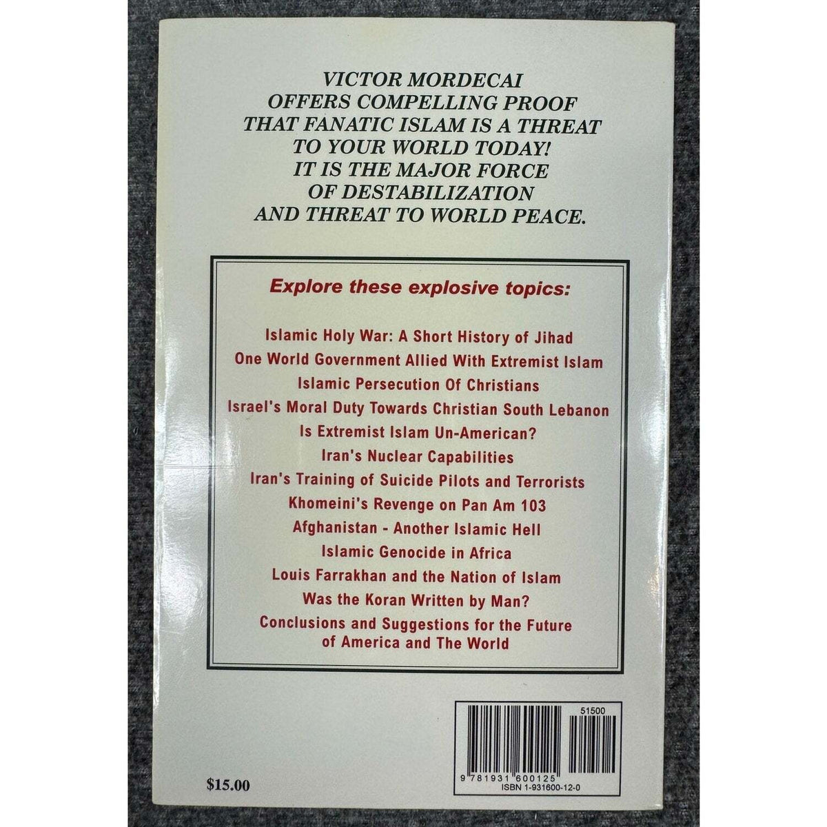 Is Fanatic Islam a Global Threat? by Victor Mordecai (Paperback) - Image 2