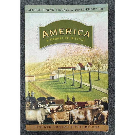America: A Narrative History by George Brown Tindall & David Emory Shi (Paperback) - Image 1