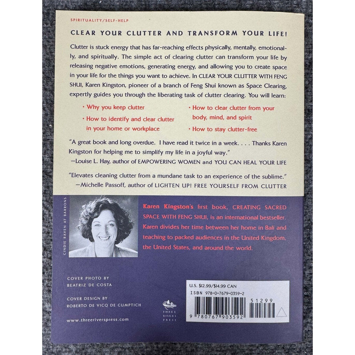 Clear Your Clutter with Feng Shui by Karen Kingston (Paperback) - Image 2
