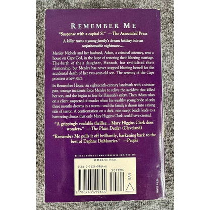 Remember Me by Mary Higgins Clark (Paperback) - Image 2