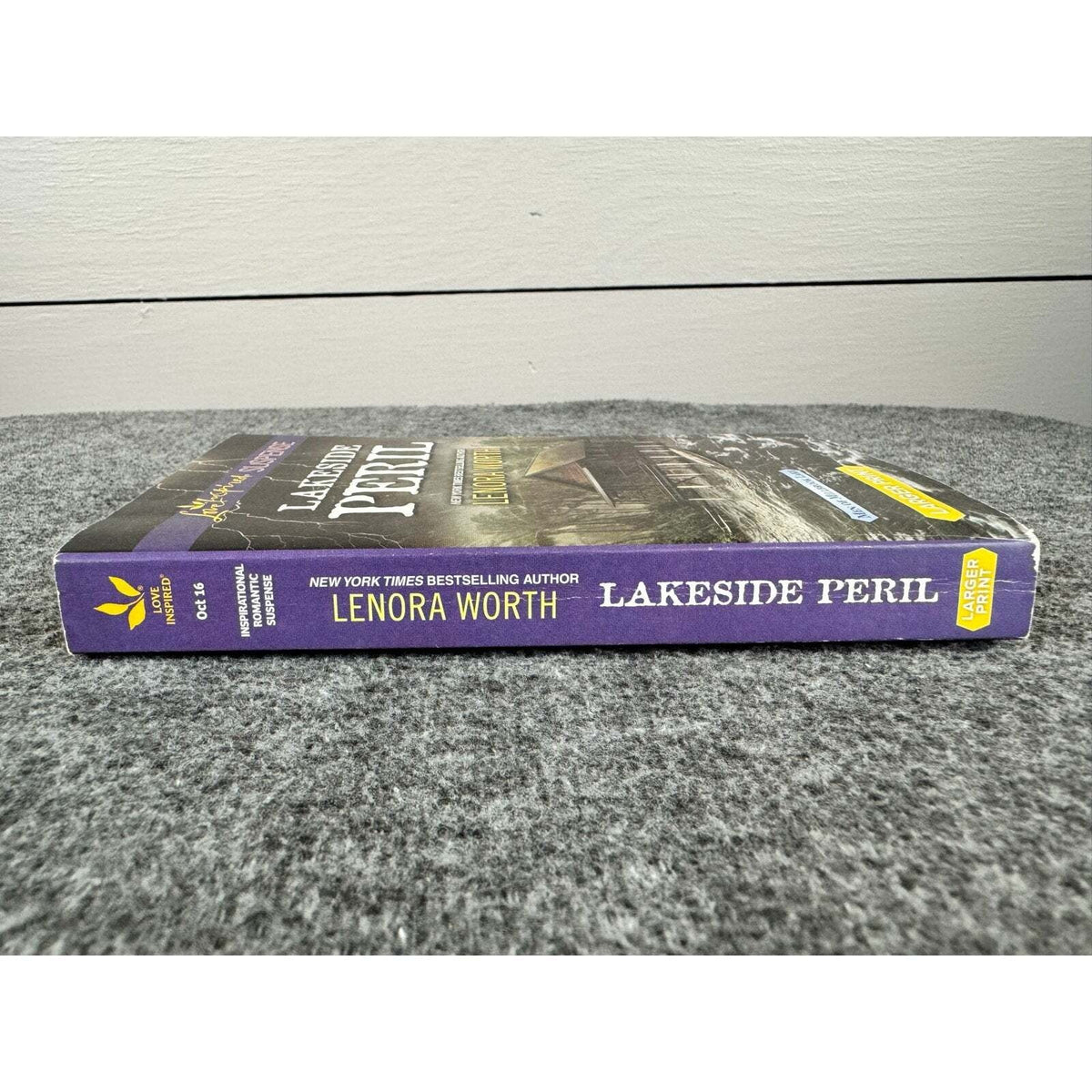 Lakeside Peril by Lenora Worth (Paperback) (Large Print) - Image 3