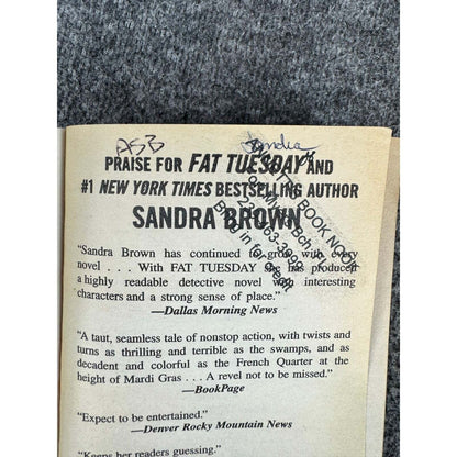 Fat Tuesday by Sandra Brown (Paperback) - Image 7