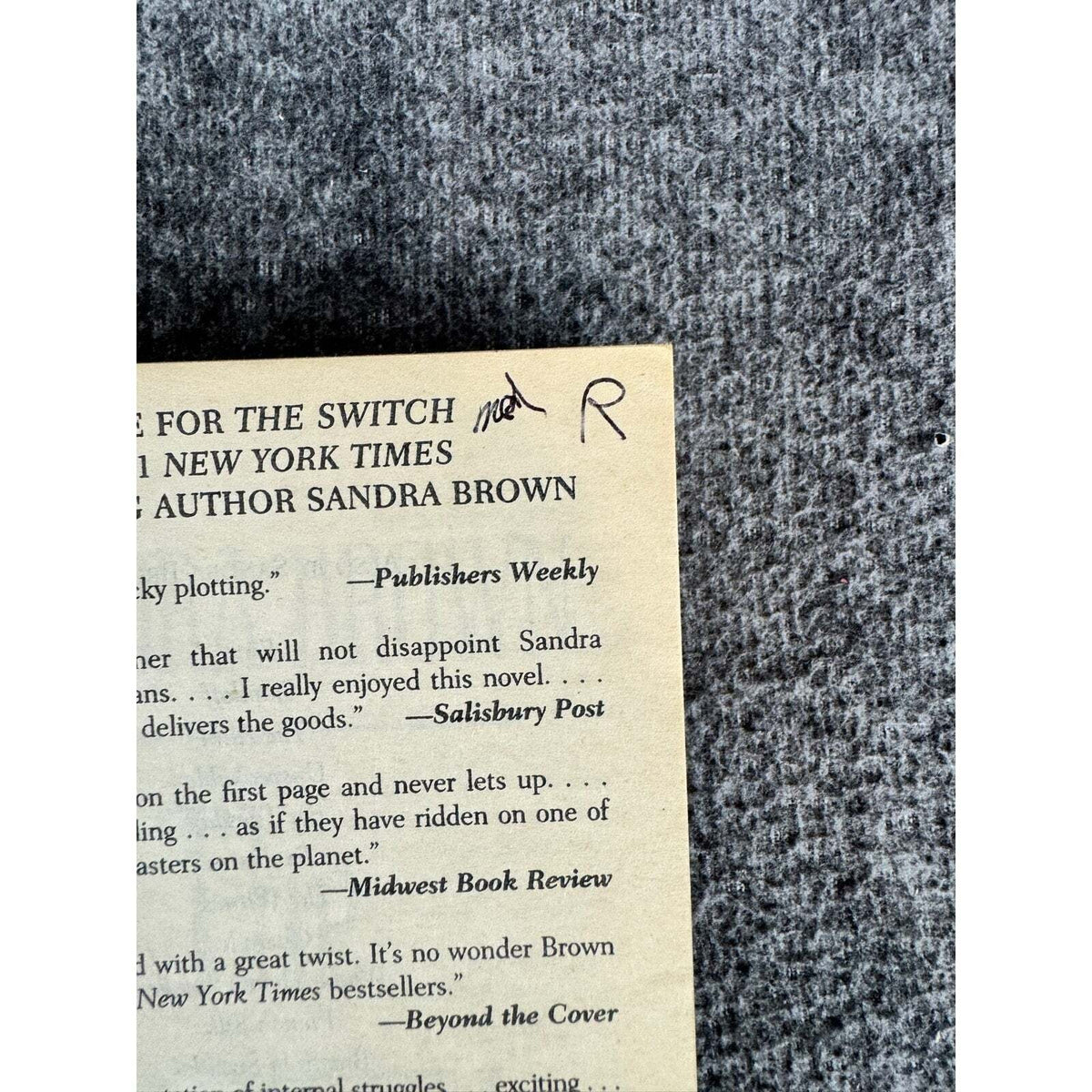 The Switch by Sandra Brown (Paperback) - Image 8