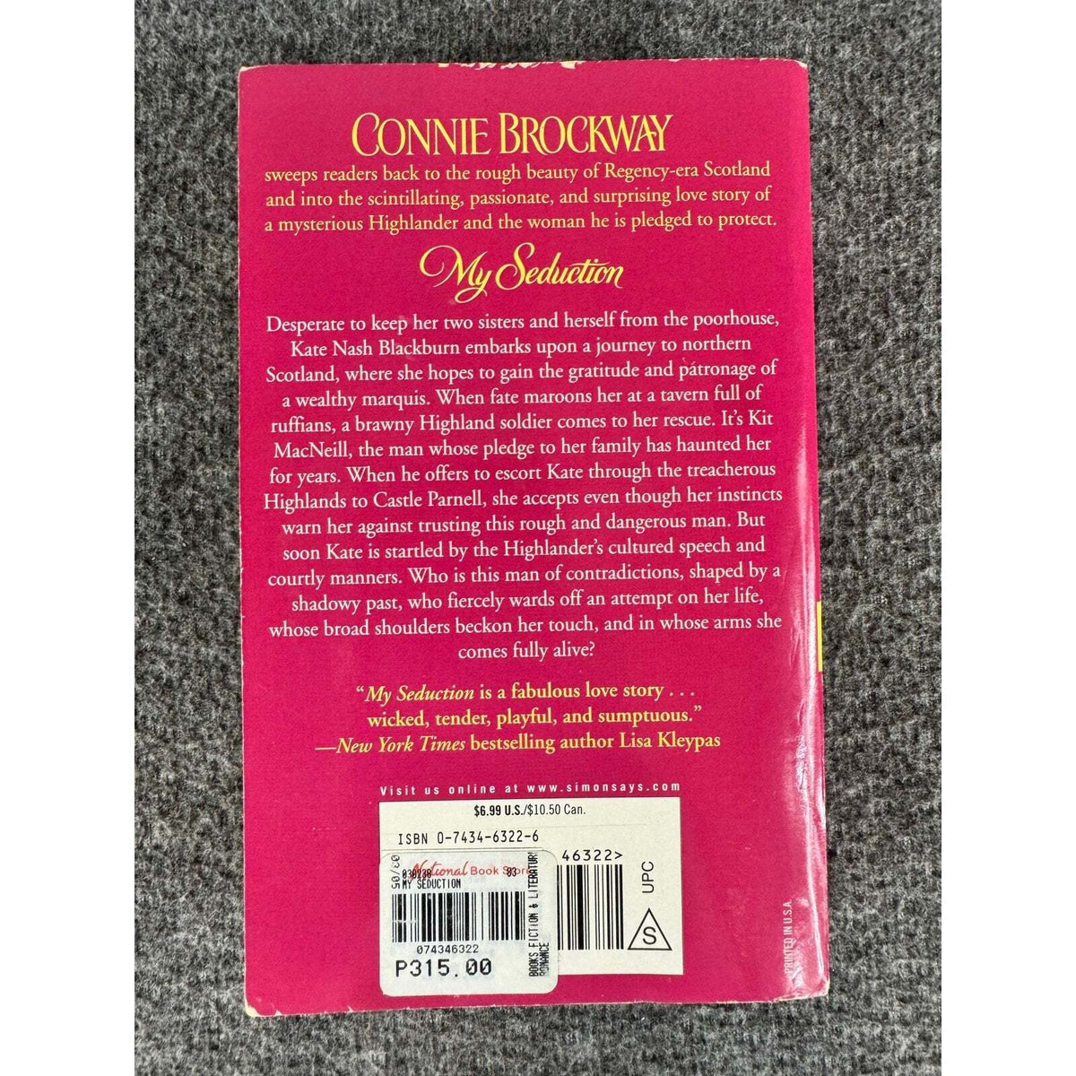 My Seduction by Connie Brockway (Paperback) - Image 2