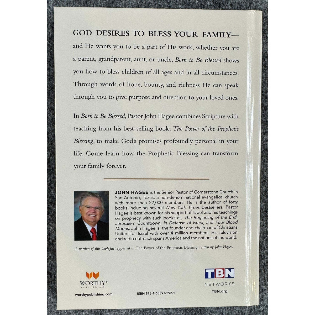 Born to be Blessed by John Hagee (Hardcover) - Image 2