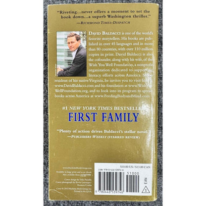 First Family by David Baldacci (Paperback) - Image 2