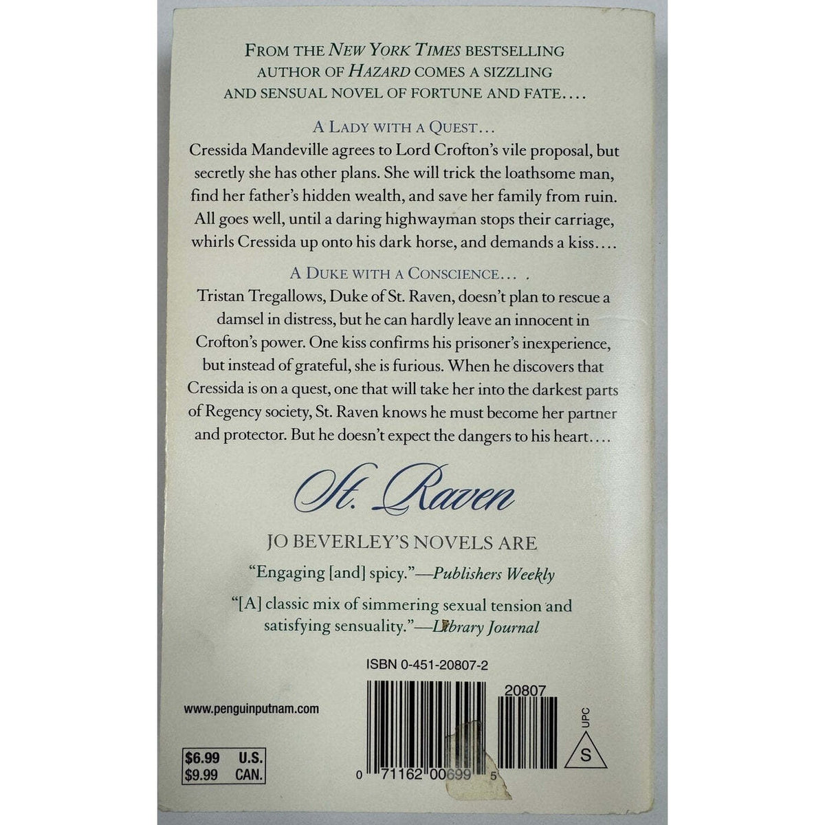 St. Raven by Jo Beverley (Paperback) - Image 2
