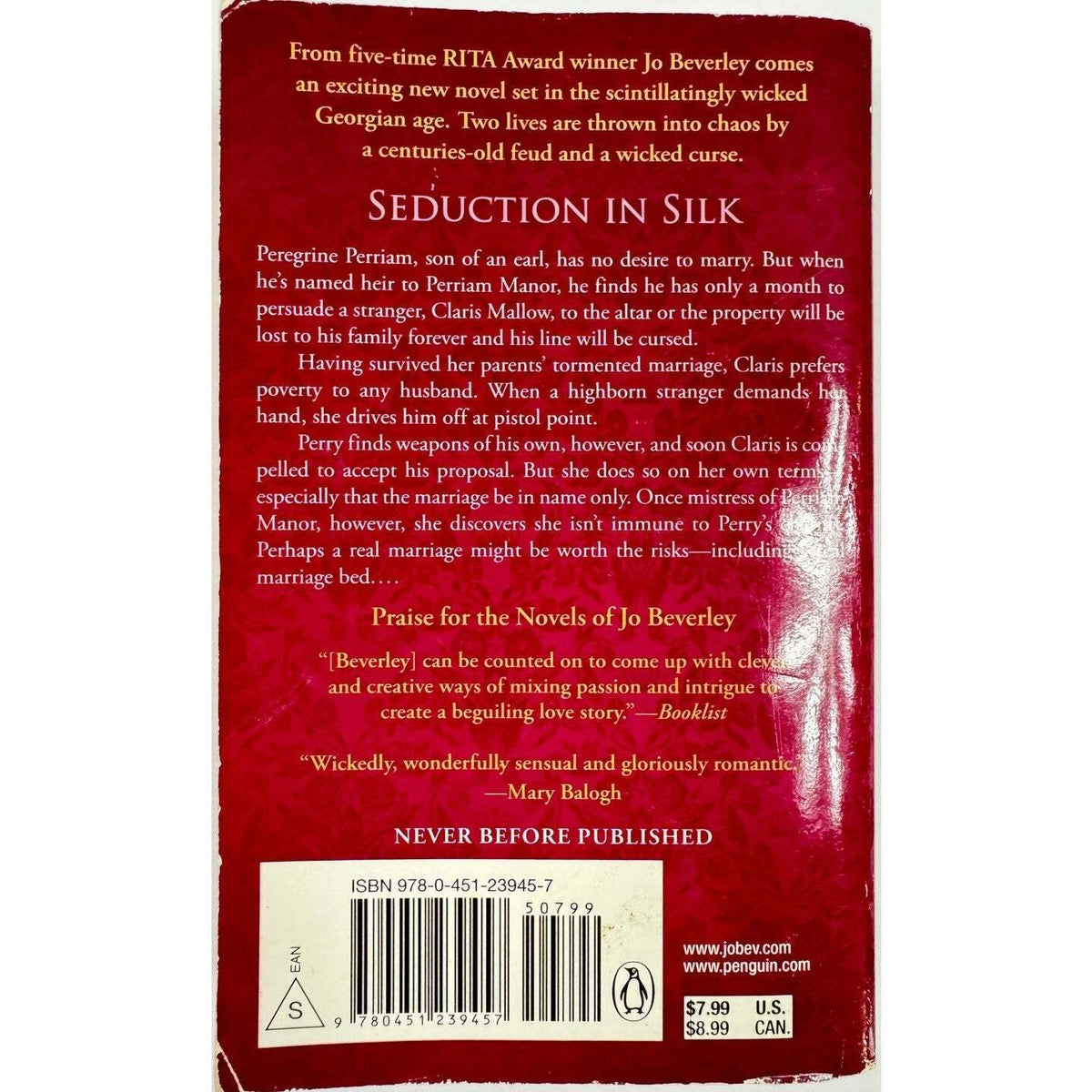Seduction In Silk by Jo Beverley (Paperback) - Image 2