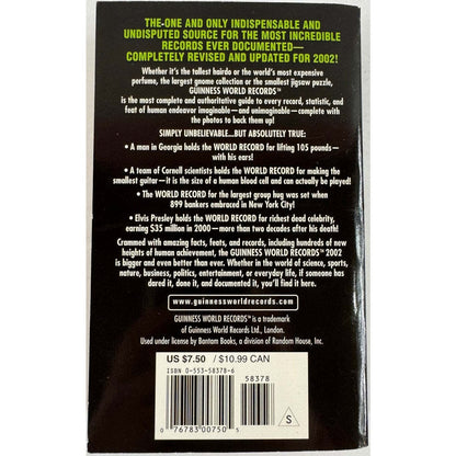 Guinness World Records 2002 by Antonia Cunningham (Paperback) - Image 2