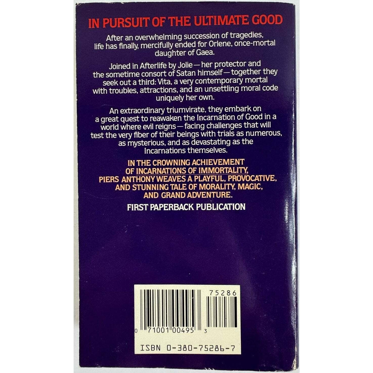 And Eternity by Piers Anthony (Paperback) - Image 2