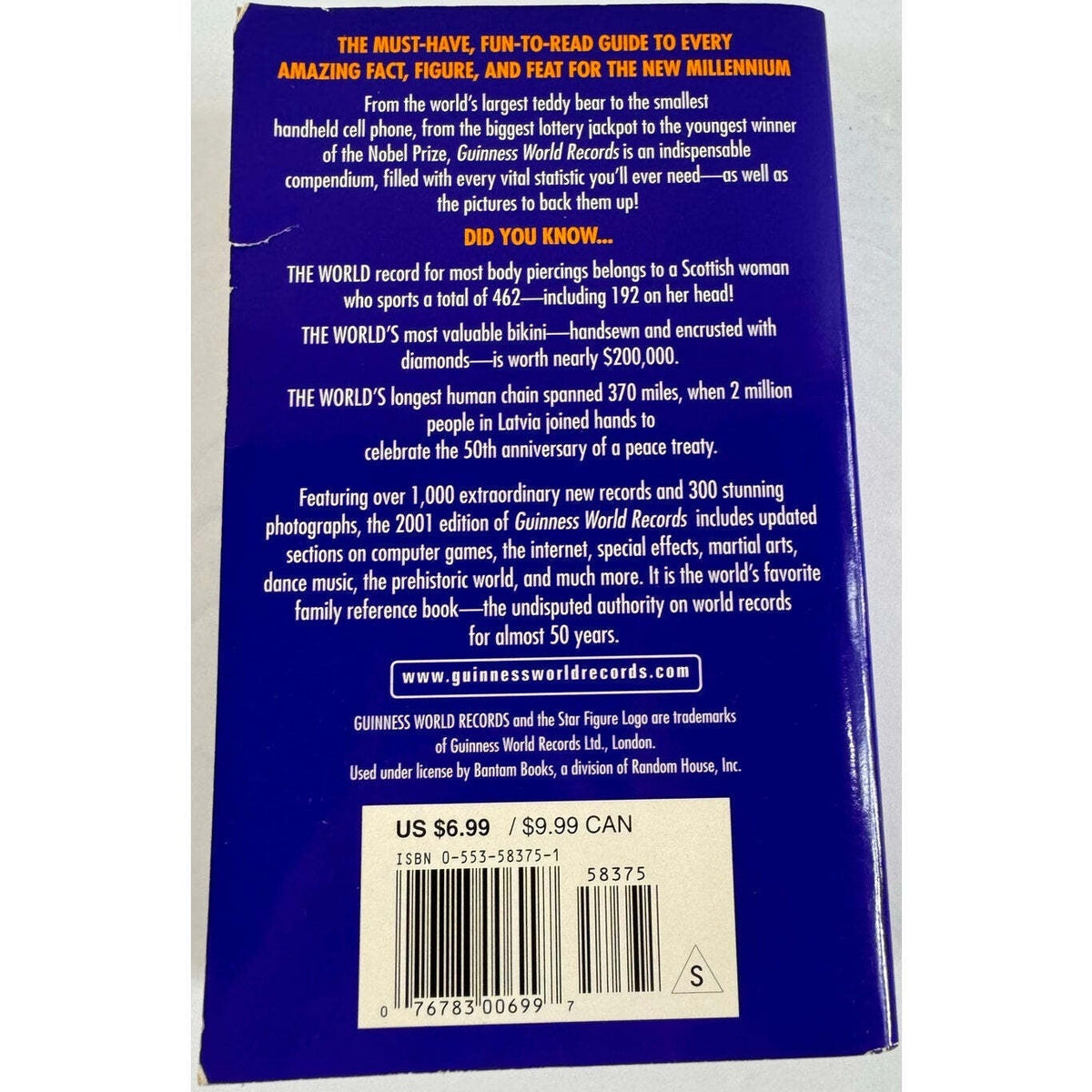 Guinness World Records 2001 by Mark C. Young (Paperback) - Image 2