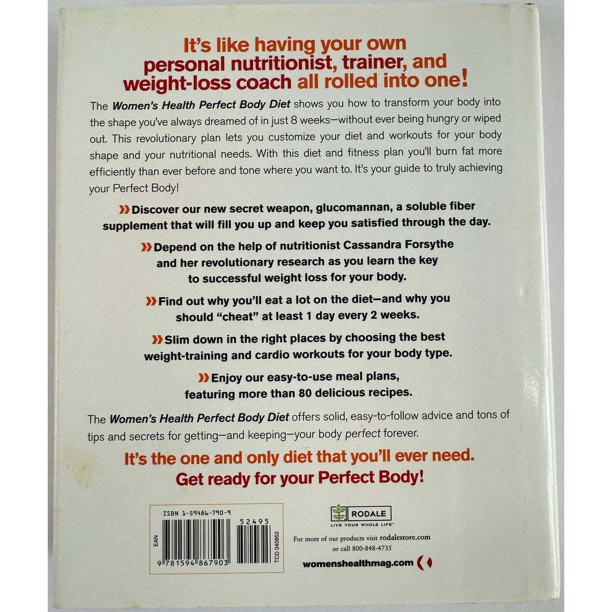 Women's Health Perfect Body Diet by Cassandra Forsythe M.S. (Hardcover) - Image 2