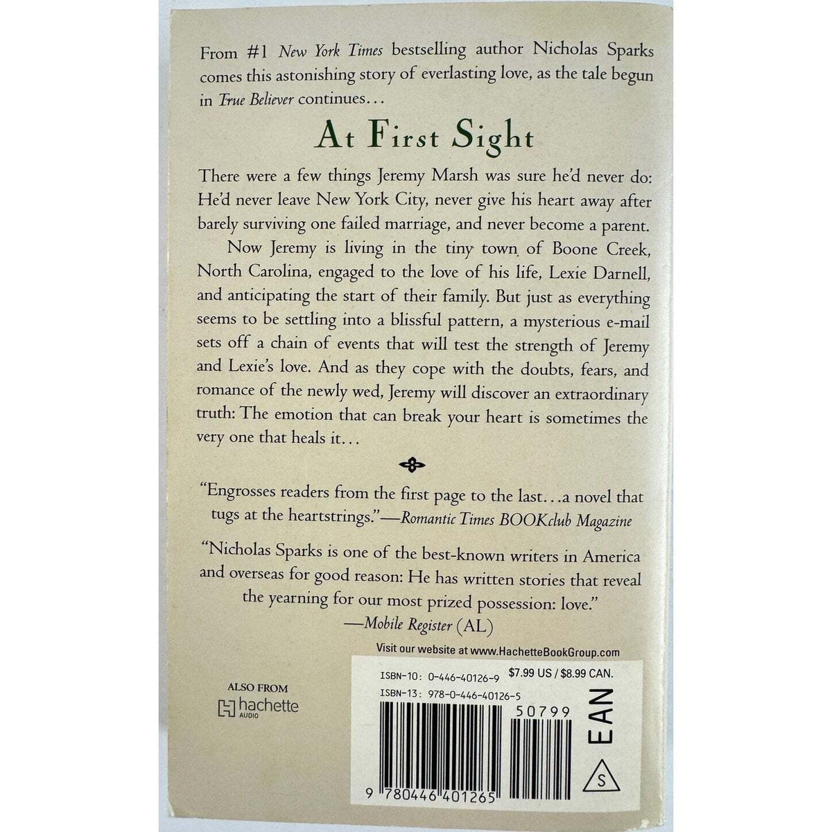 At First Sight by Nicholas Sparks (Paperback) - Image 2