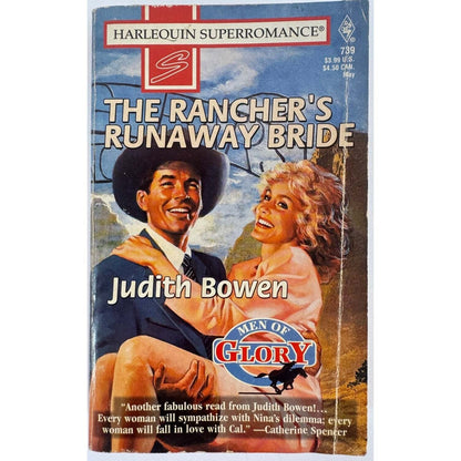 The Rancher's Runaway Bride by Judith Bowen (Paperback) - Image 1