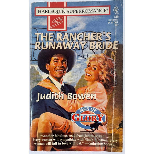 The Rancher's Runaway Bride by Judith Bowen (Paperback) - Image 1