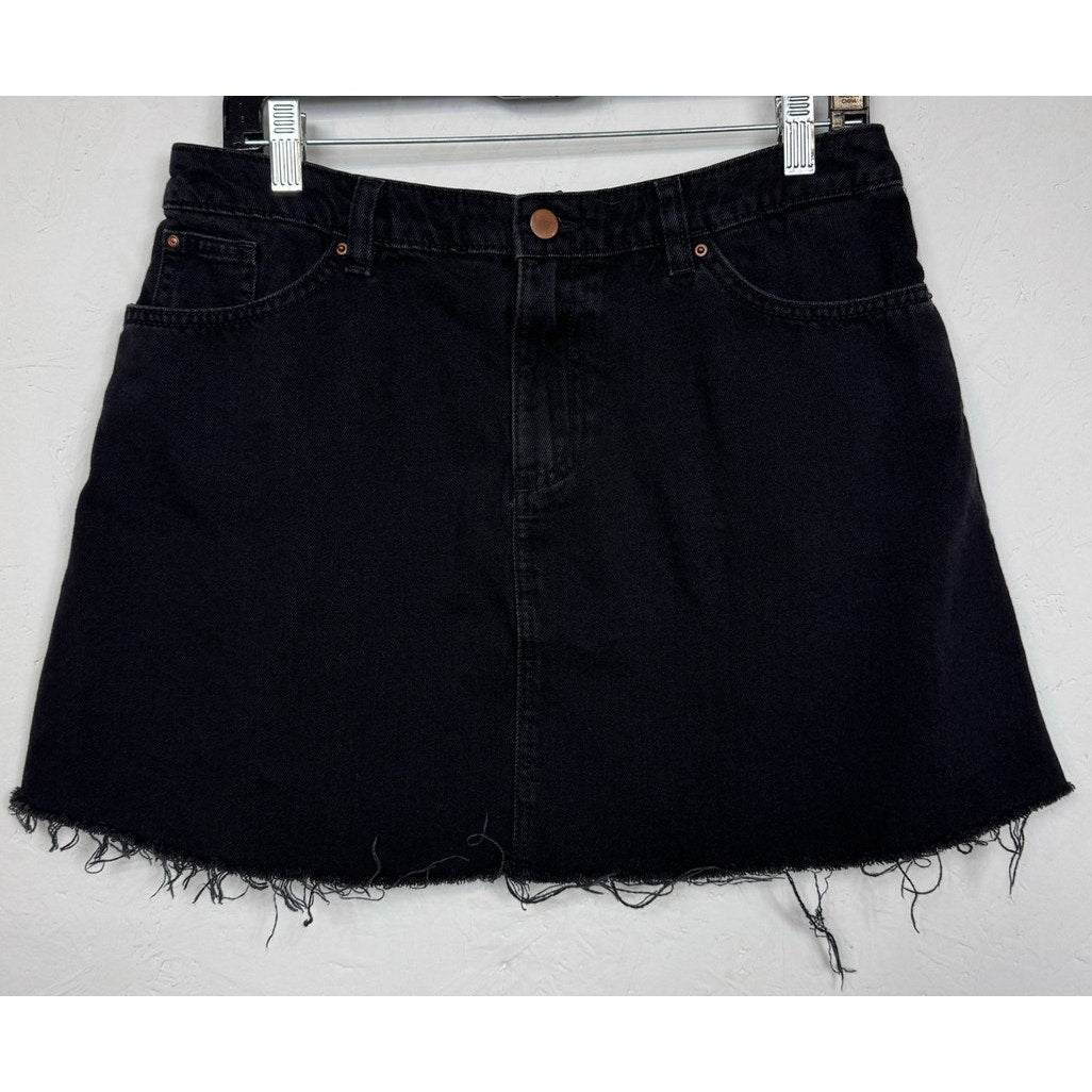 Divided Black Denim Miniskirt Women's 10