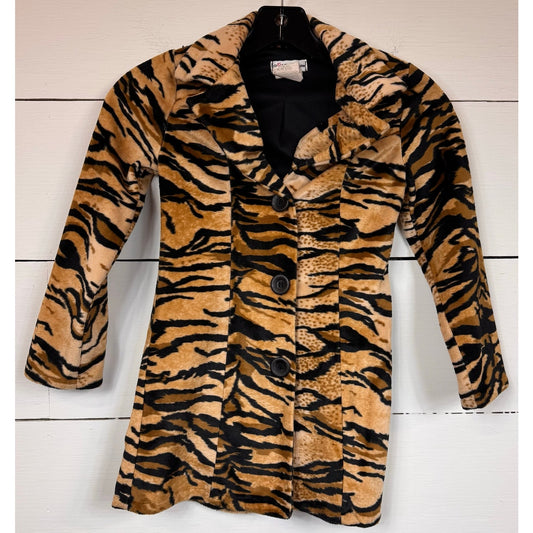 Gin Chameleon Animal Print Coat Girl's Size Small